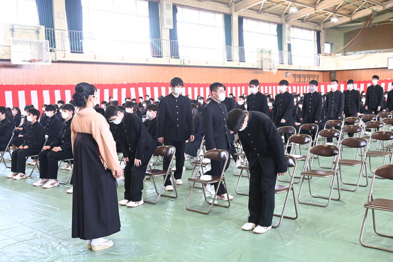 卒業生入場の様子